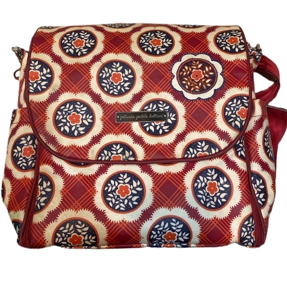 Petunia Pickle Bottom Square Floral Boxy Backpack